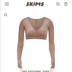 SKIMS Brown Cropped Top